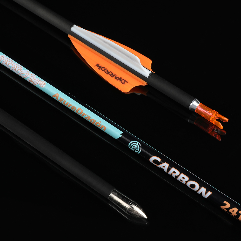  12pcs shark id4.2mm pure carbon arrow outdoor shooting archery composite bow  